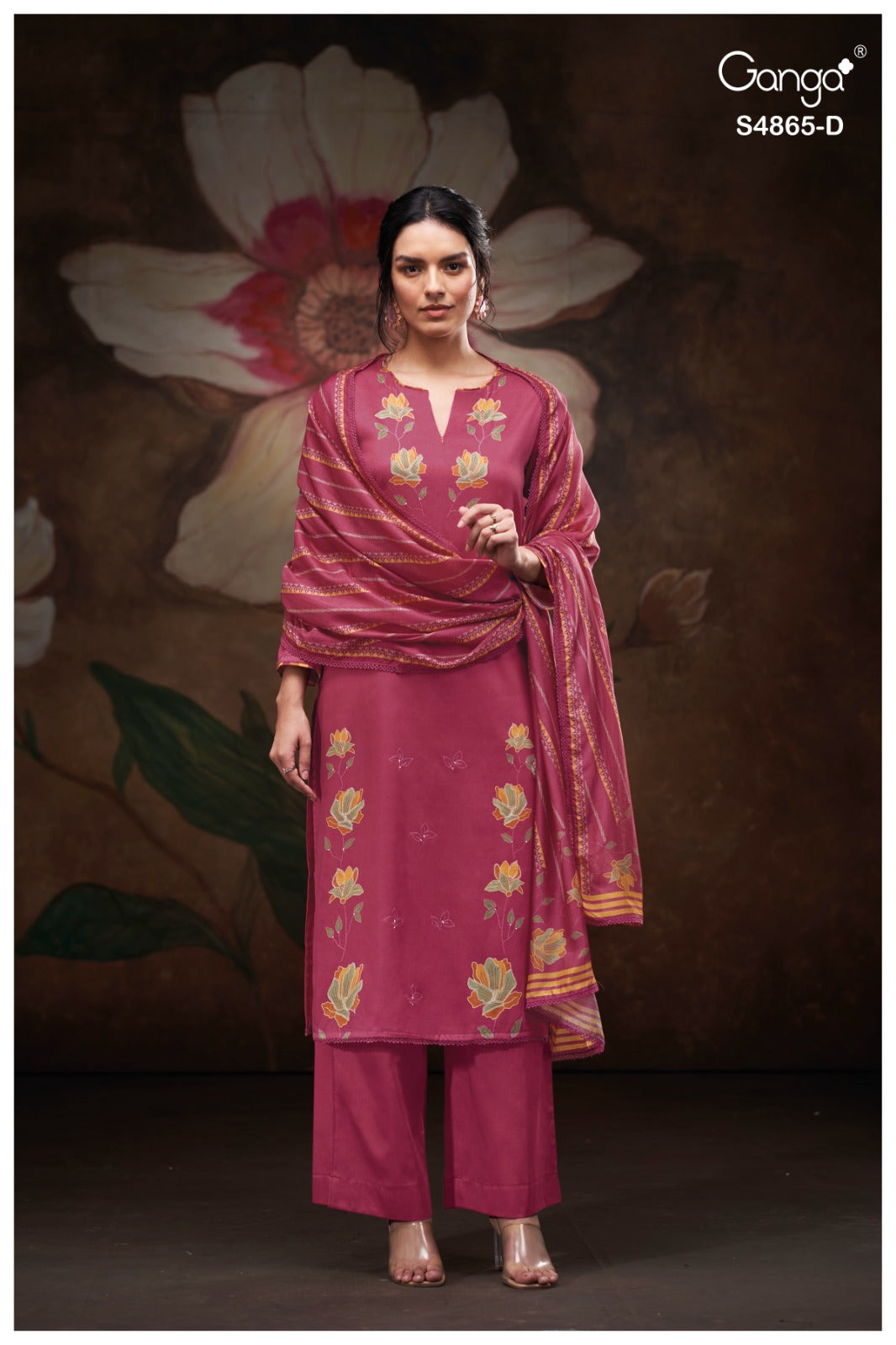 Pratika S4865 Ganga Cotton Pant Style Suits Wholesale Price