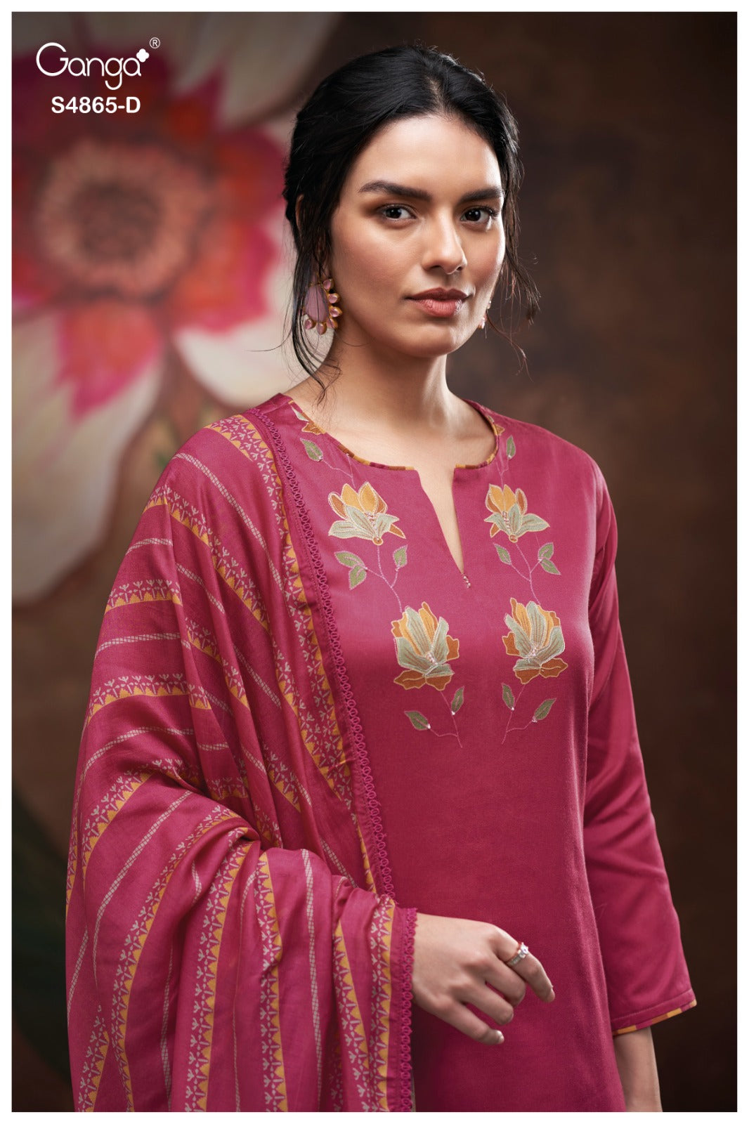 Pratika S4865 Ganga Cotton Pant Style Suits Wholesale Price