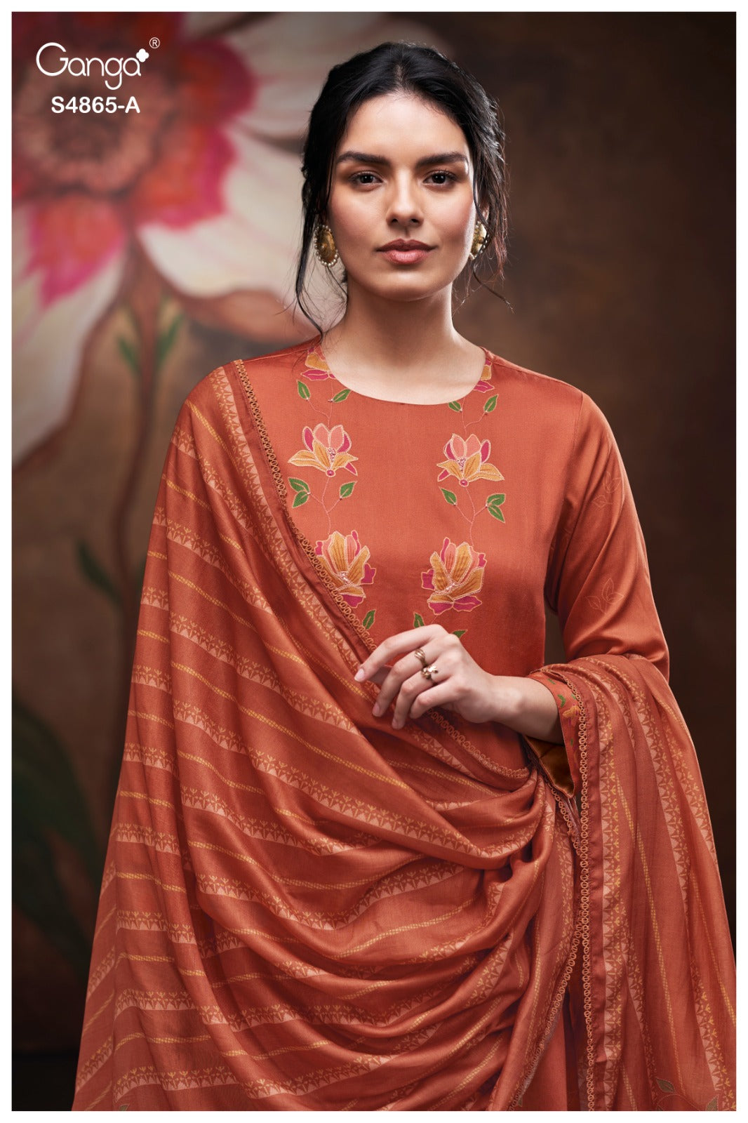 Pratika S4865 Ganga Cotton Pant Style Suits Wholesale Price