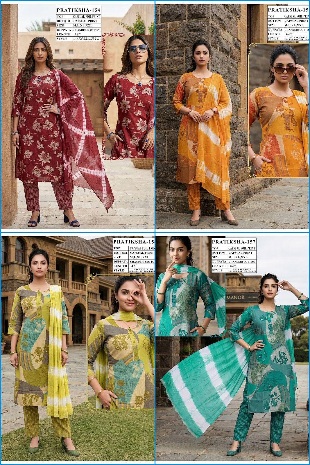 Pratiksha 1403 Viyaa Capsule Readymade Pant Style Suits Supplier India