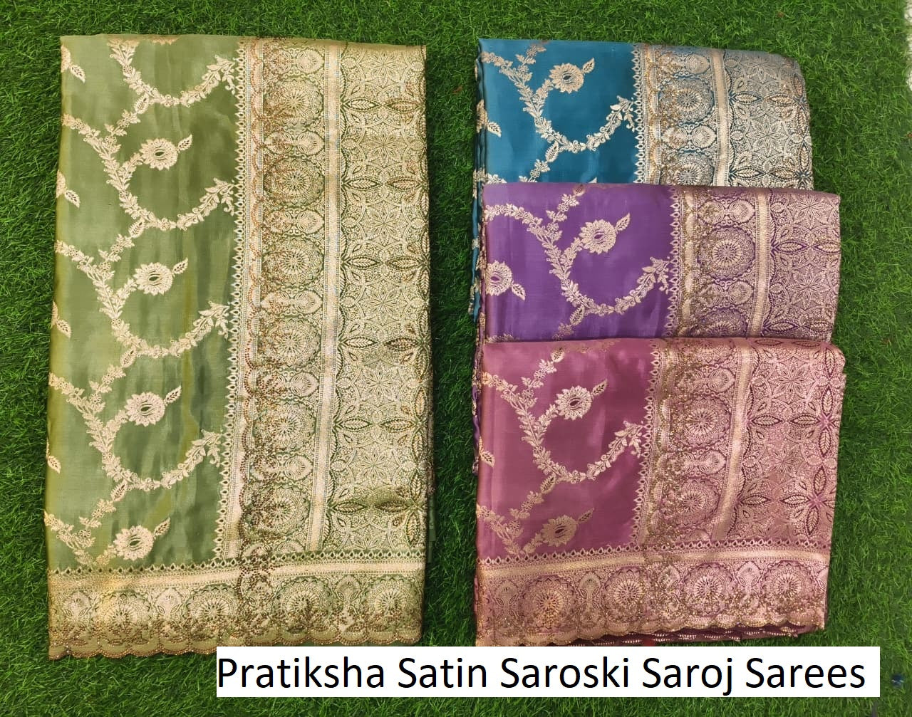 Pratiksha Satin Saroski Saroj Silk Sarees Wholesaler