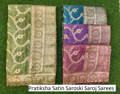 Pratiksha Satin Saroski Saroj Silk Sarees Wholesaler