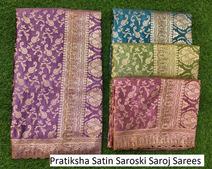 Pratiksha Satin Saroski Saroj Silk Sarees Wholesaler