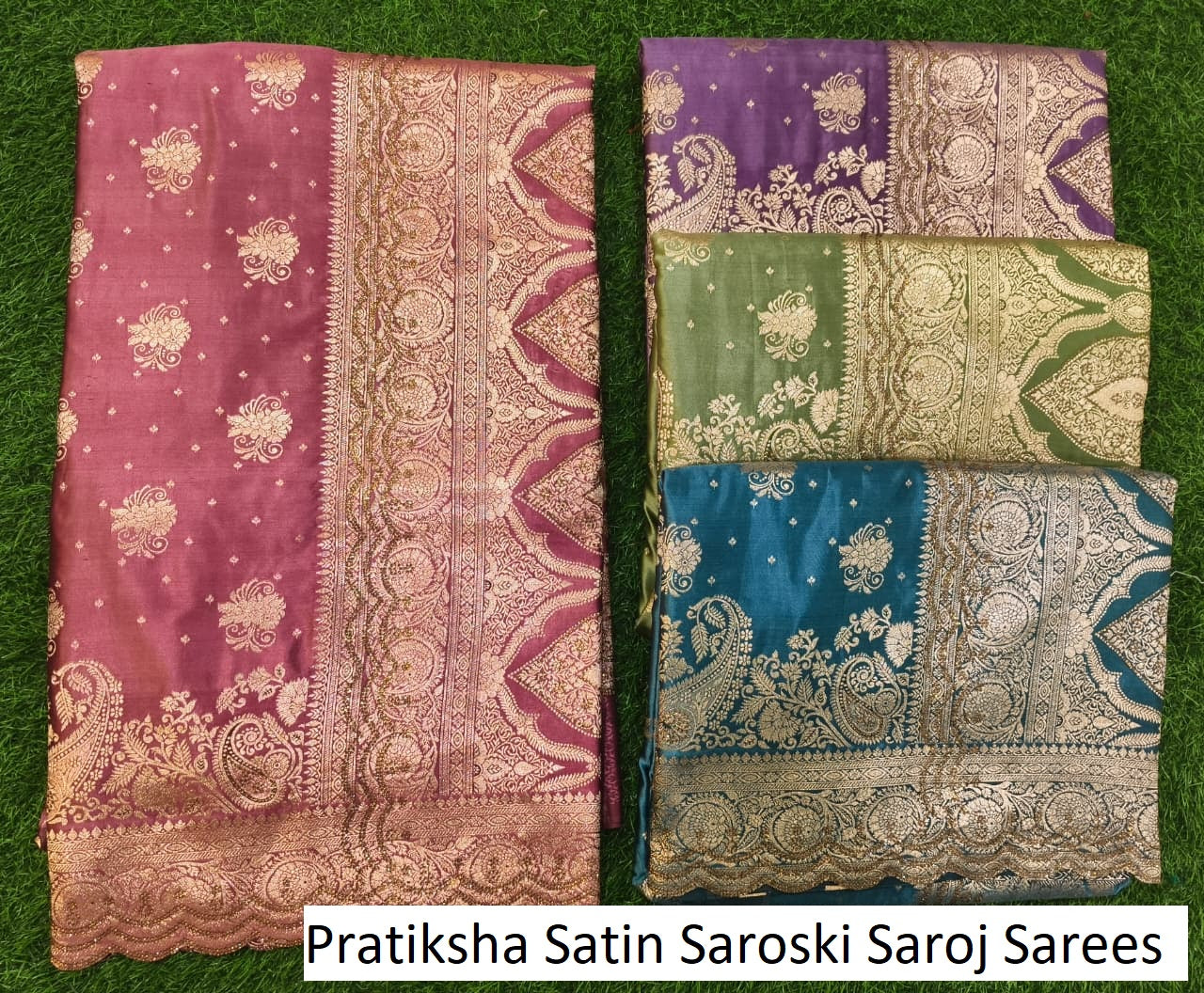 Pratiksha Satin Saroski Saroj Silk Sarees Wholesaler