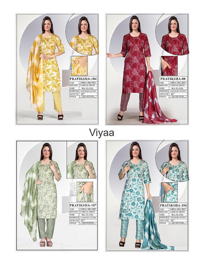 Pratiksha Viyaa Capsule Readymade Pant Style Suits Wholesaler