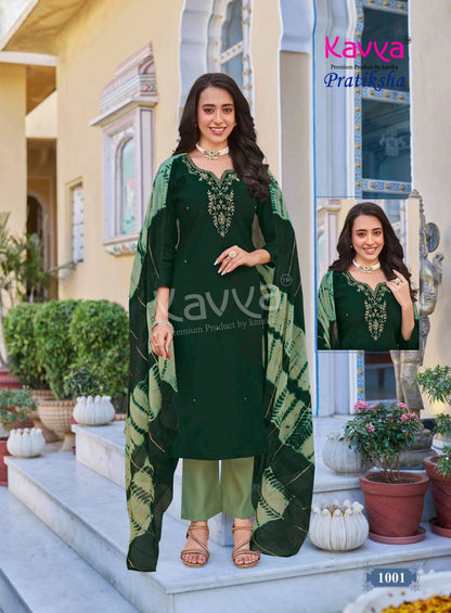 Pratiksha Vol 1 Kavya Vertican Readymade Pant Style Suits Manufacturer Ahmedabad