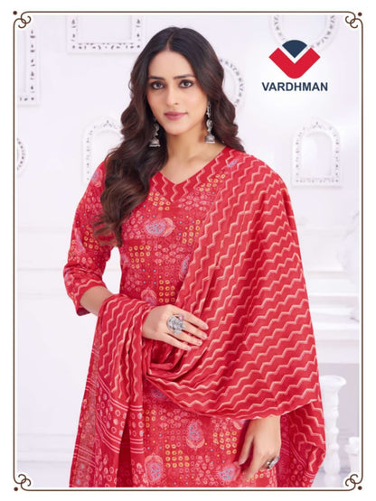 Pratima Vardhman Readymade Cotton Pant Suits Exporter Gujarat