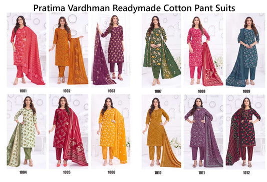 Pratima Vardhman Readymade Cotton Pant Suits Exporter Gujarat