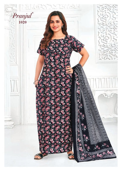 Pratishtha Vol 10 With Dupatta Pranjul Cotton Night Gowns Manufacturer Ahmedabad