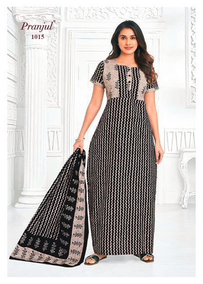 Pratishtha Vol 10 With Dupatta Pranjul Cotton Night Gowns Manufacturer Ahmedabad