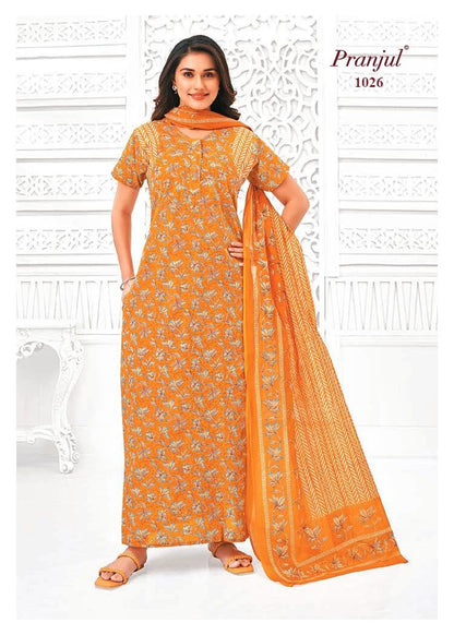 Pratishtha Vol 10 With Dupatta Pranjul Cotton Night Gowns Manufacturer Ahmedabad