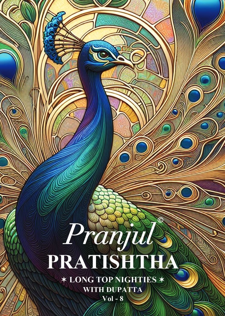 Pratishtha Vol 8 With Dupatta Pranjul Cotton Night Gowns Wholesale Price