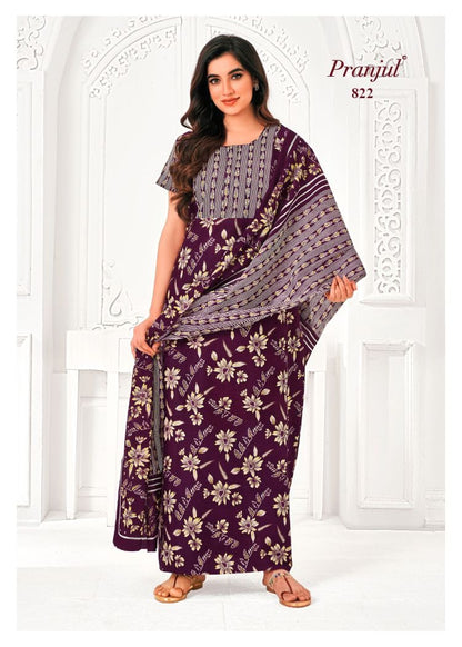 Pratishtha Vol 8 With Dupatta Pranjul Cotton Night Gowns Wholesale Price