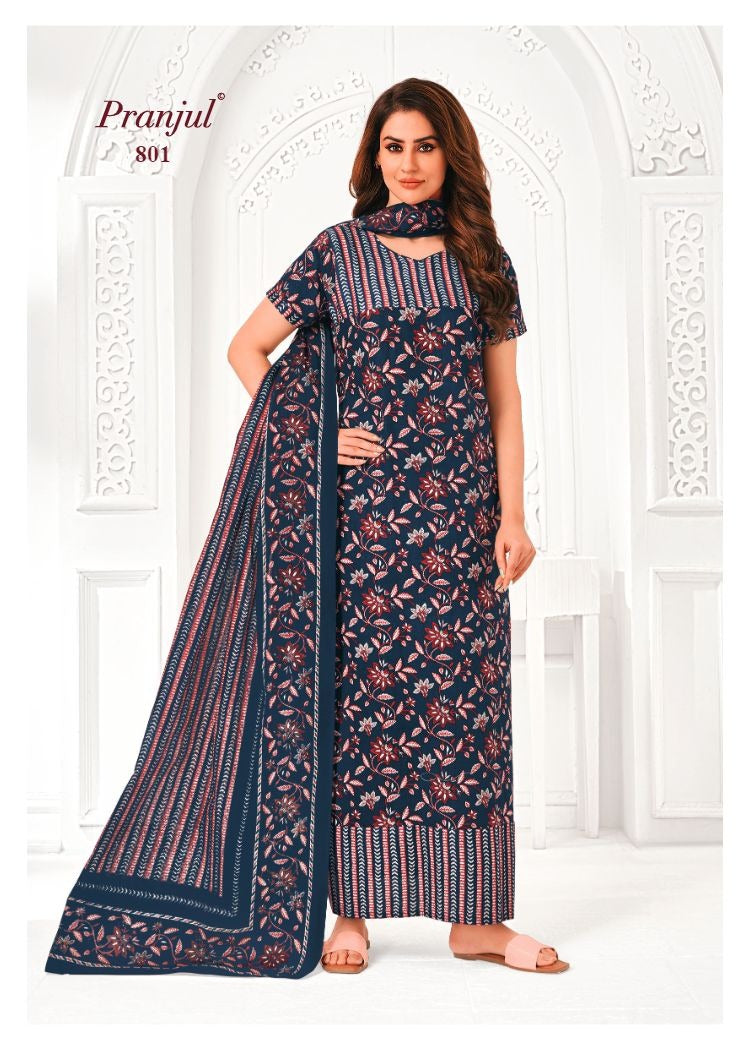 Pratishtha Vol 8 With Dupatta Pranjul Cotton Night Gowns Wholesale Price