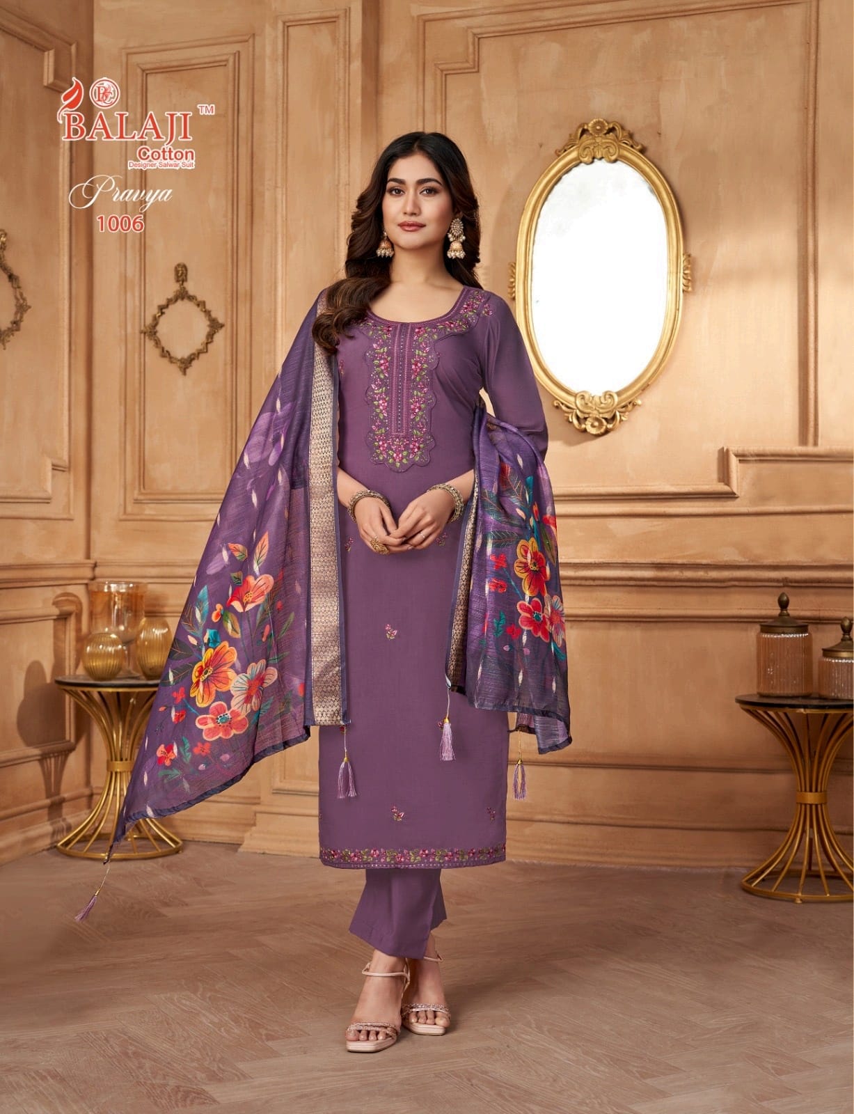 Pravya Balaji Roman Readymade Pant Style Suits Wholesaler Gujarat