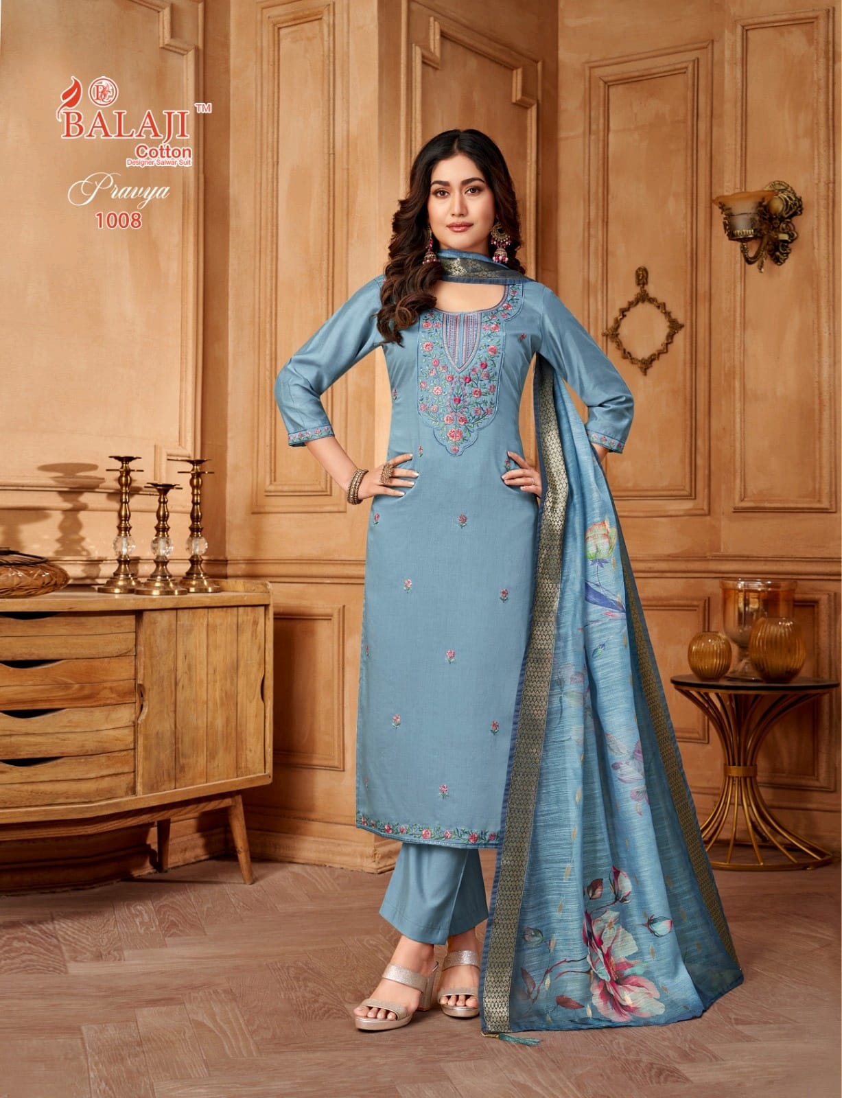 Pravya Balaji Roman Readymade Pant Style Suits Wholesaler Gujarat