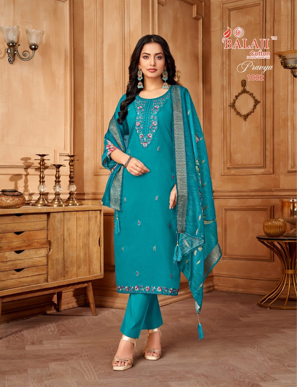 Pravya Balaji Roman Readymade Pant Style Suits Wholesaler Gujarat