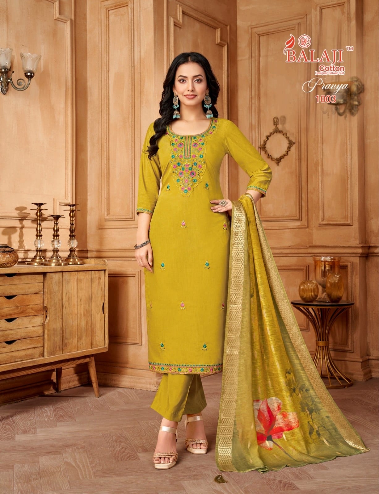 Pravya Balaji Roman Readymade Pant Style Suits Wholesaler Gujarat