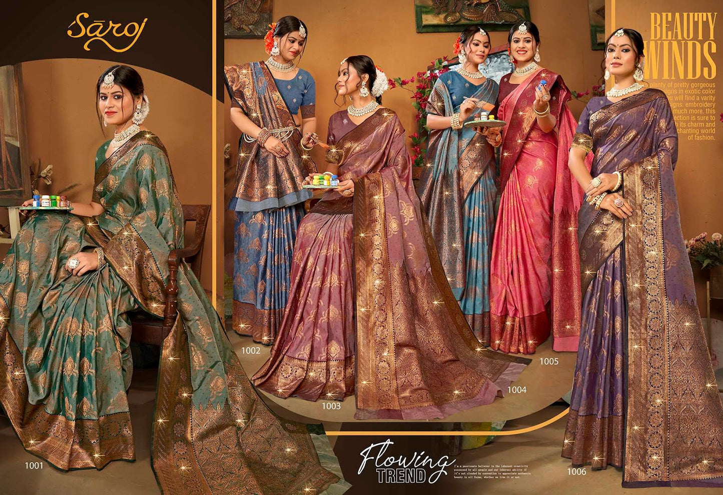 Pravya Silk Saroski Vol 2 Saroj Silk Sarees Exporter Ahmedabad