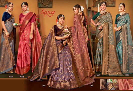 Pravya Silk Saroski Vol 3 Saroj Silk Sarees Wholesaler Ahmedabad