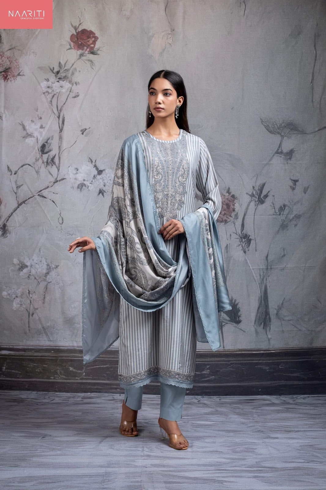 Preesh Naariti Muslin Pant Style Suits Wholesaler Ahmedabad