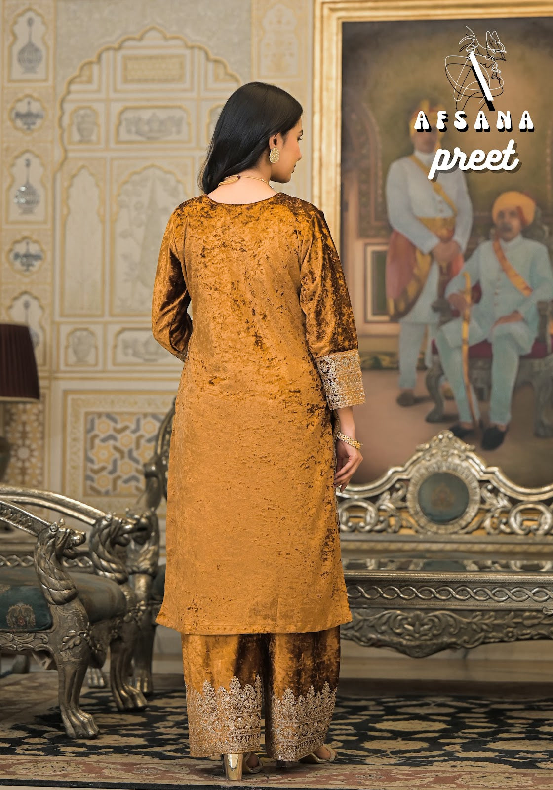 Preet Afsana Viscose Readymade Velvet Suits Manufacturer India