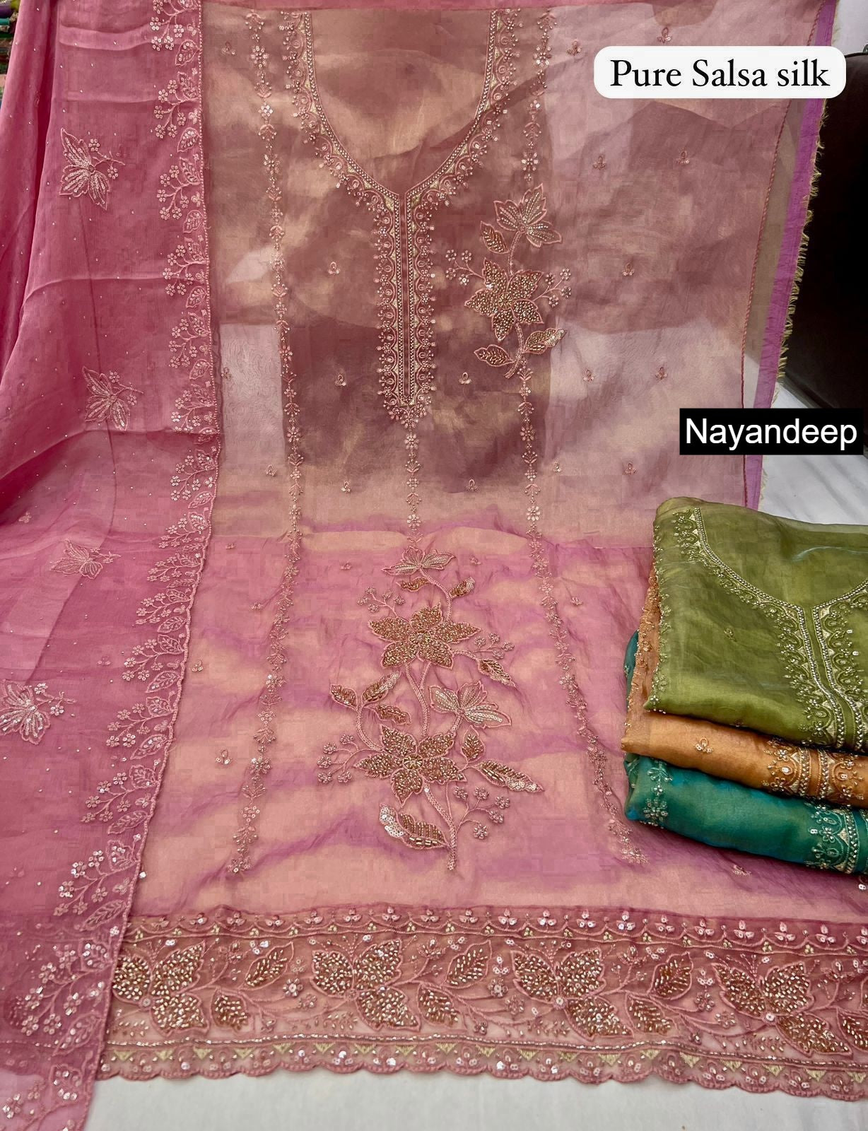 Preeti 1902 Nayandeep Silk Salwar Suits Wholesale Price