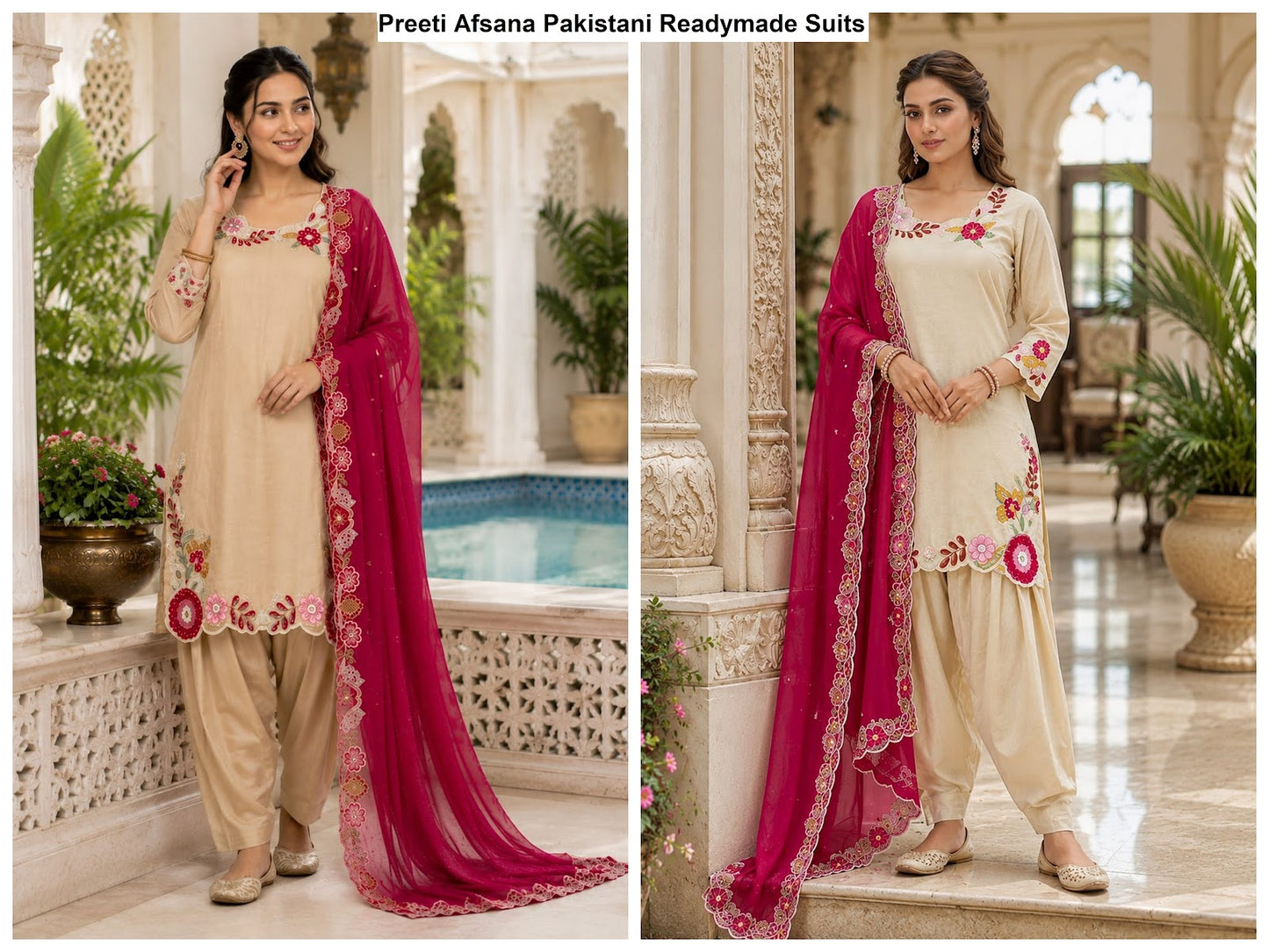 Preeti Afsana Viscose Simmer Pakistani Readymade Suits Wholesaler Ahmedabad