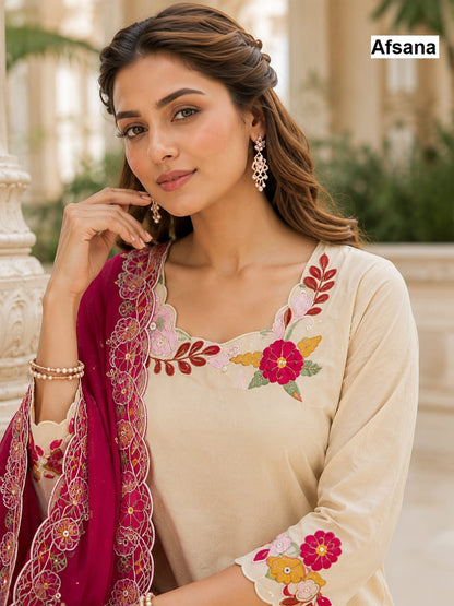 Preeti Afsana Viscose Simmer Pakistani Readymade Suits Wholesaler Ahmedabad
