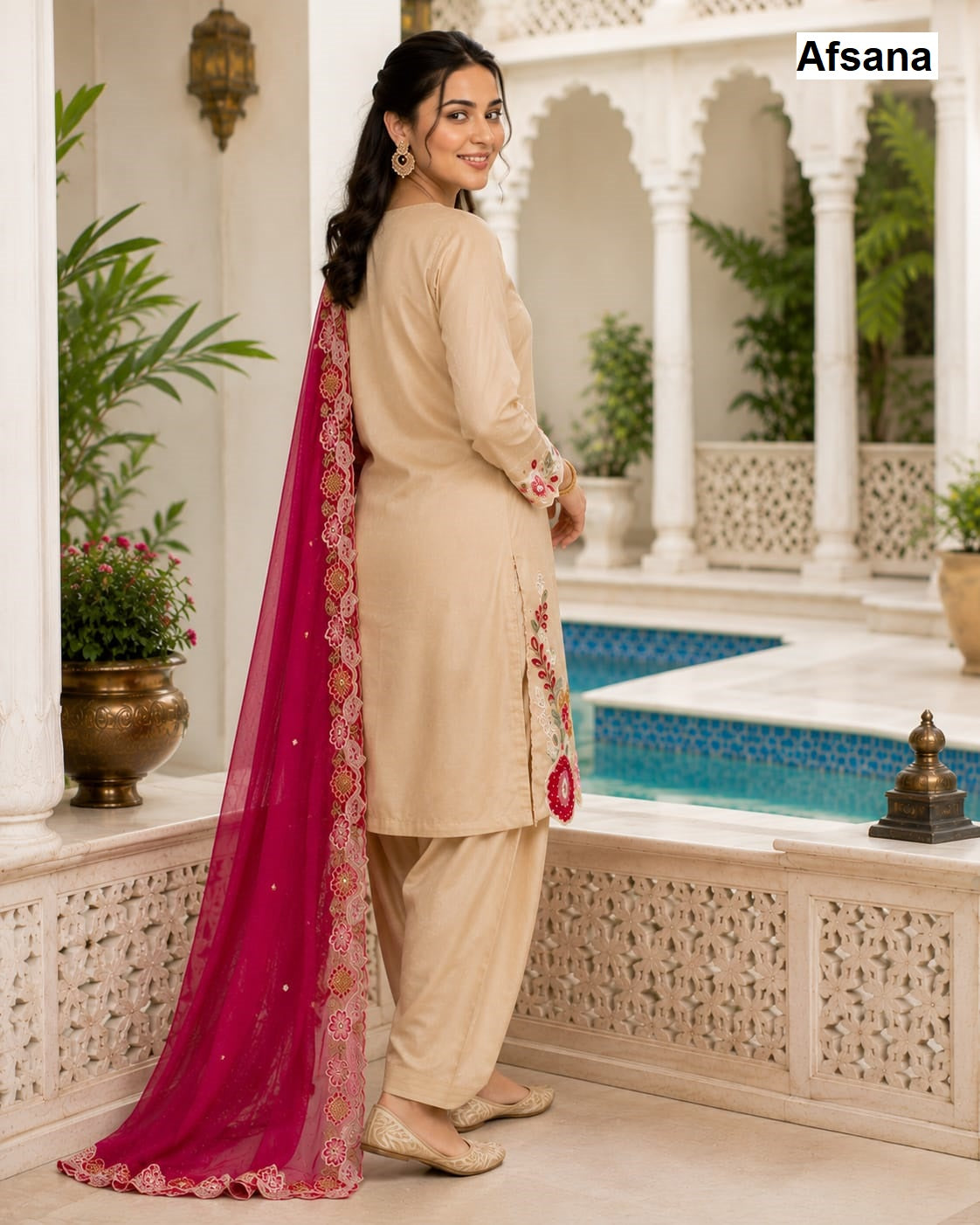 Preeti Afsana Viscose Simmer Pakistani Readymade Suits Wholesaler Ahmedabad
