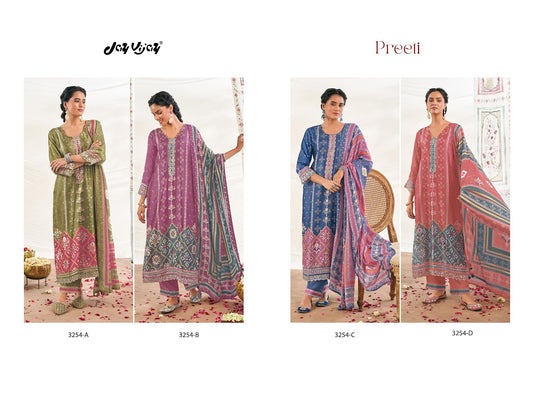Preeti Jay Vijay Pure Bemberg Pant Style Suits Wholesale