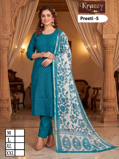 Preeti Krazzy Kanha Vatican Readymade Pant Style Suits Wholesaler Ahmedabad