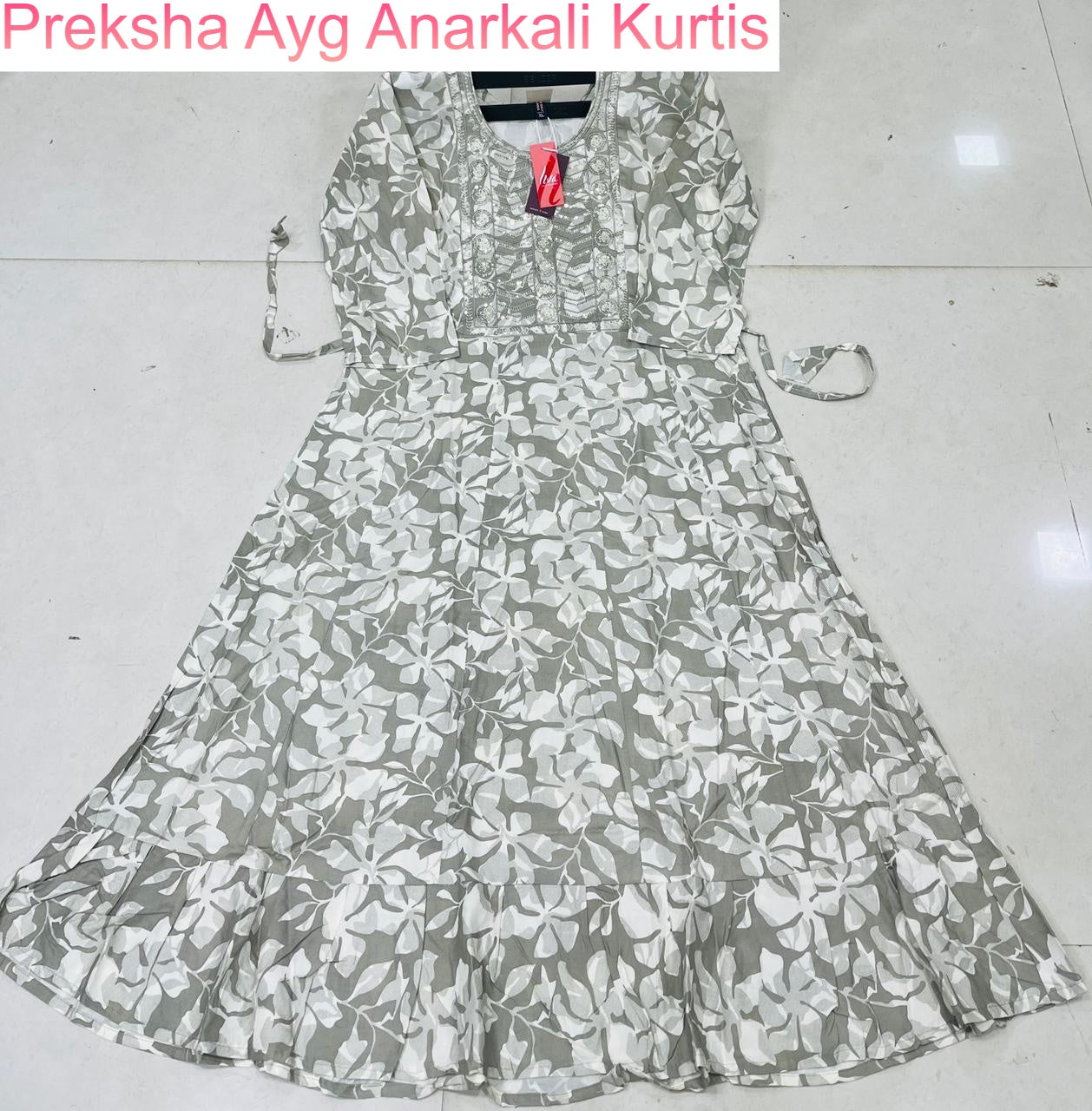Preksha Ayg Rayon Anarkali Kurtis Manufacturer India