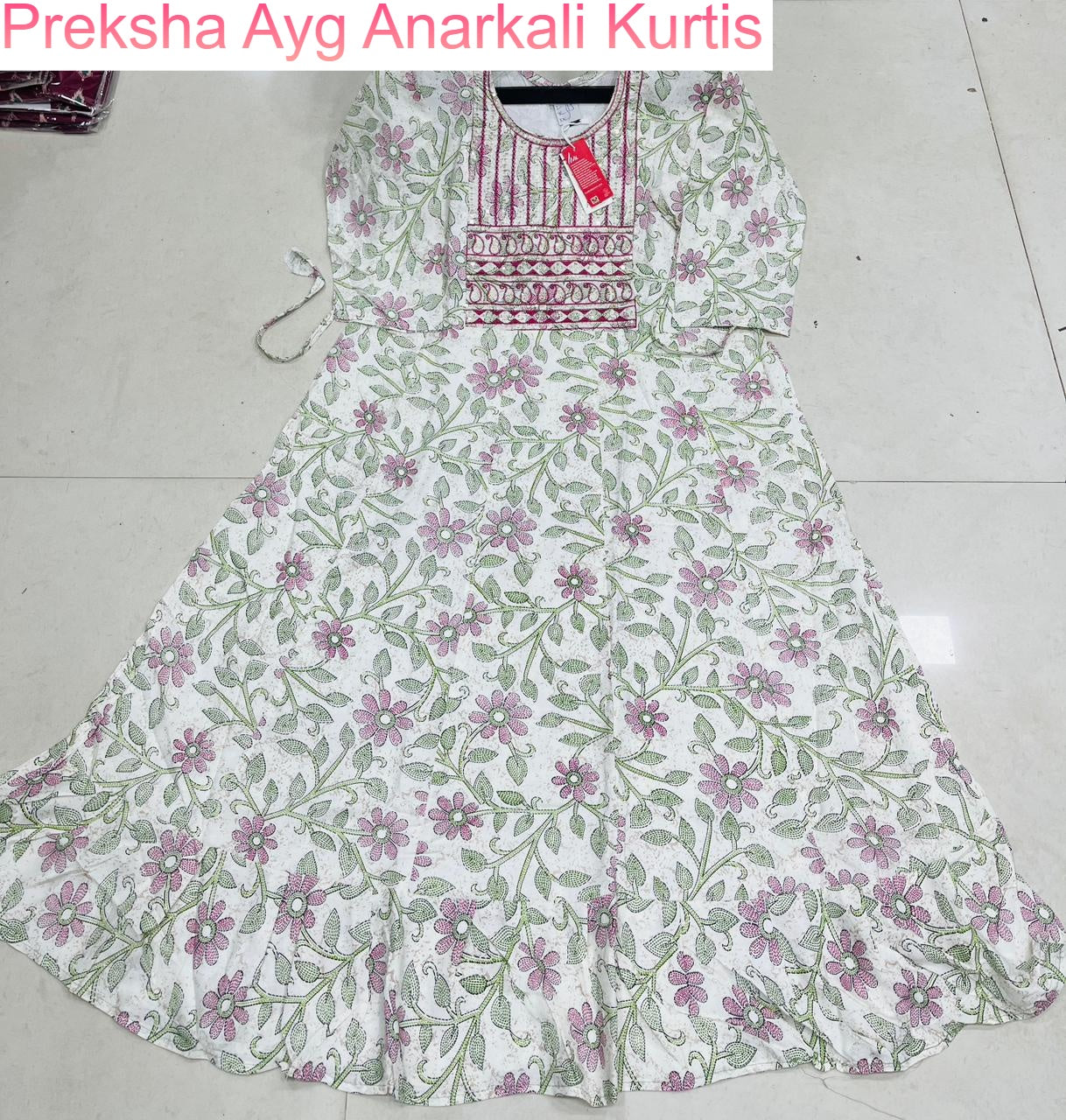 Preksha Ayg Rayon Anarkali Kurtis Manufacturer India