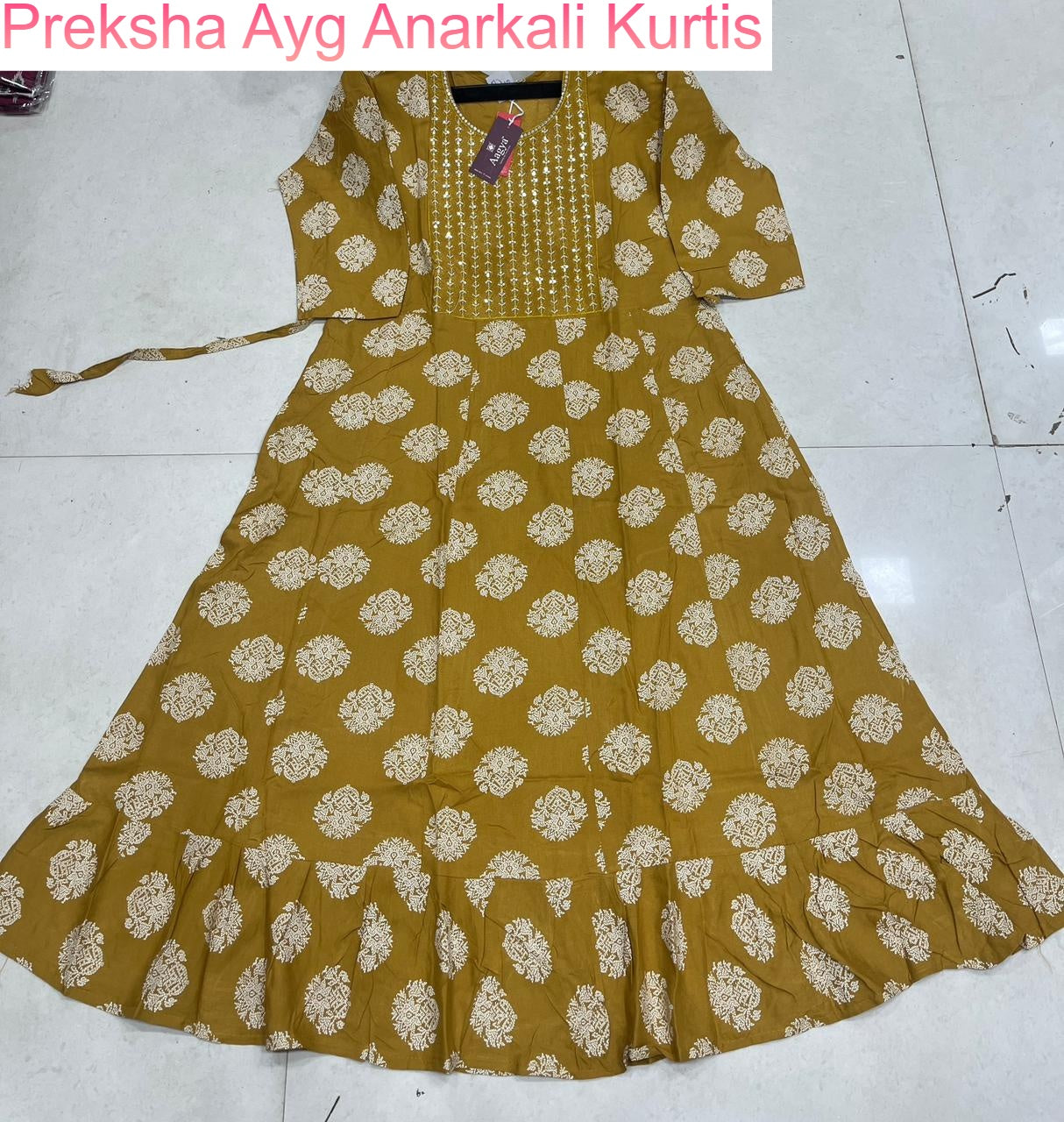 Preksha Ayg Rayon Anarkali Kurtis Manufacturer India