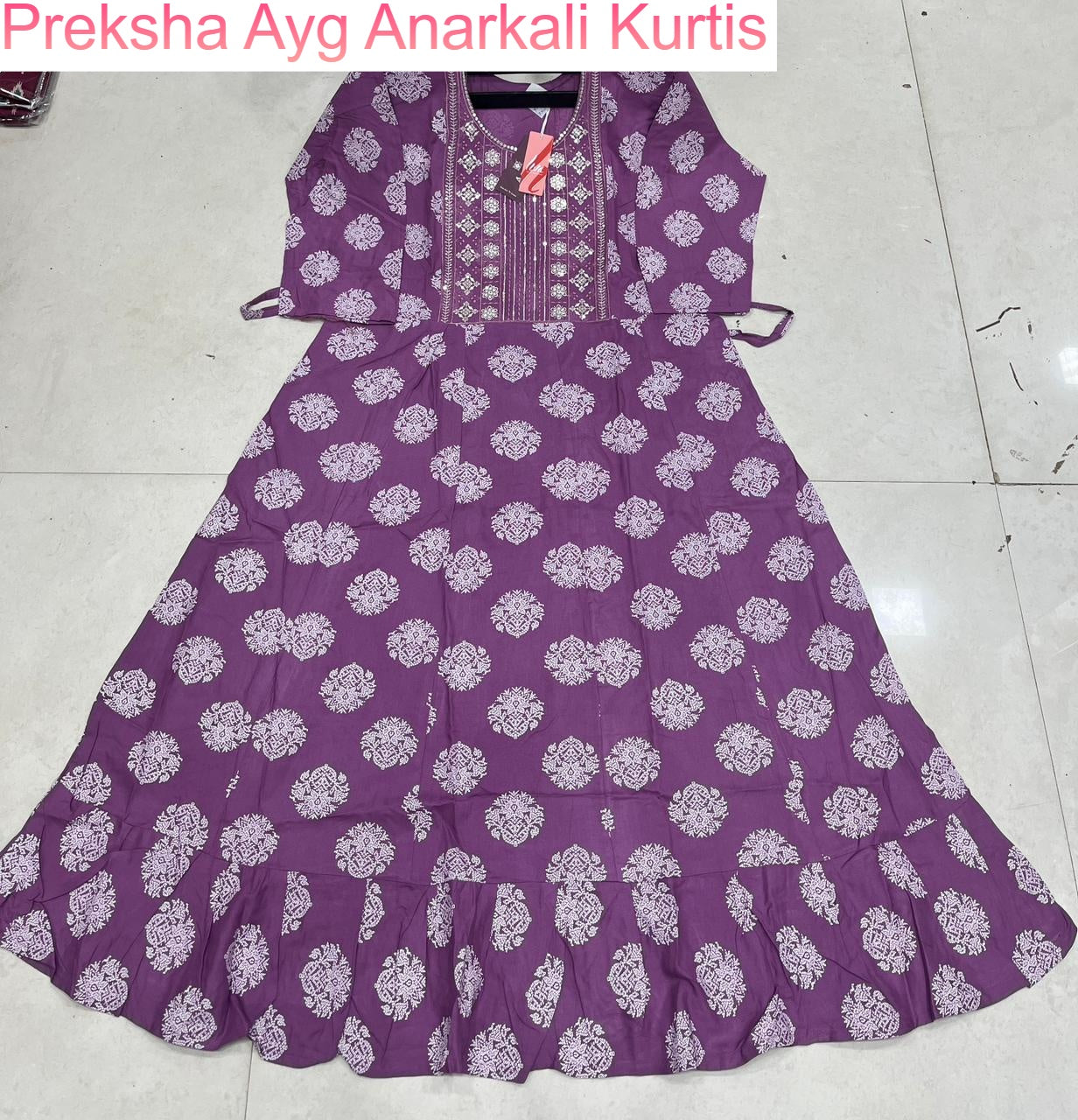 Preksha Ayg Rayon Anarkali Kurtis Manufacturer India