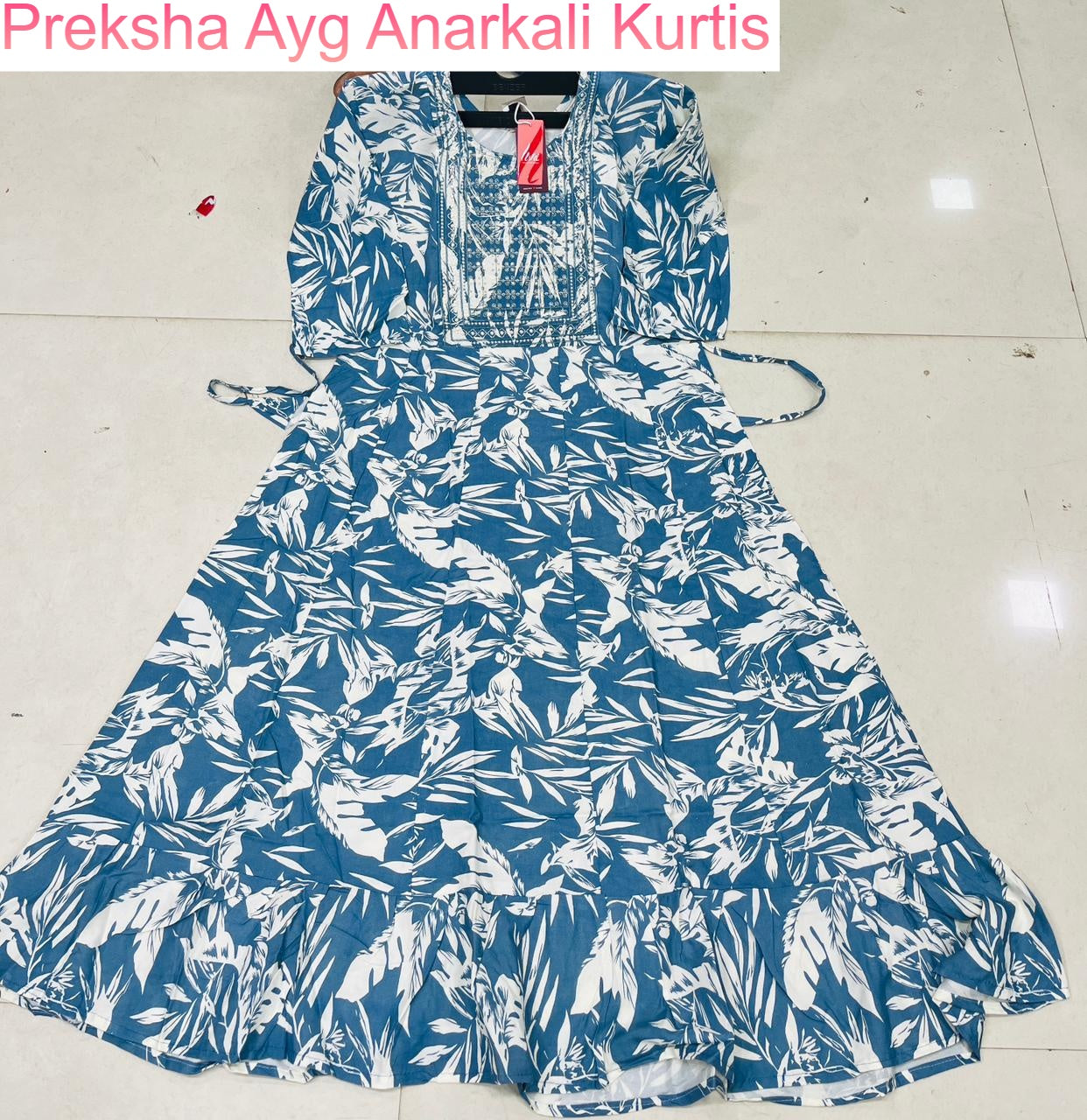 Preksha Ayg Rayon Anarkali Kurtis Manufacturer India