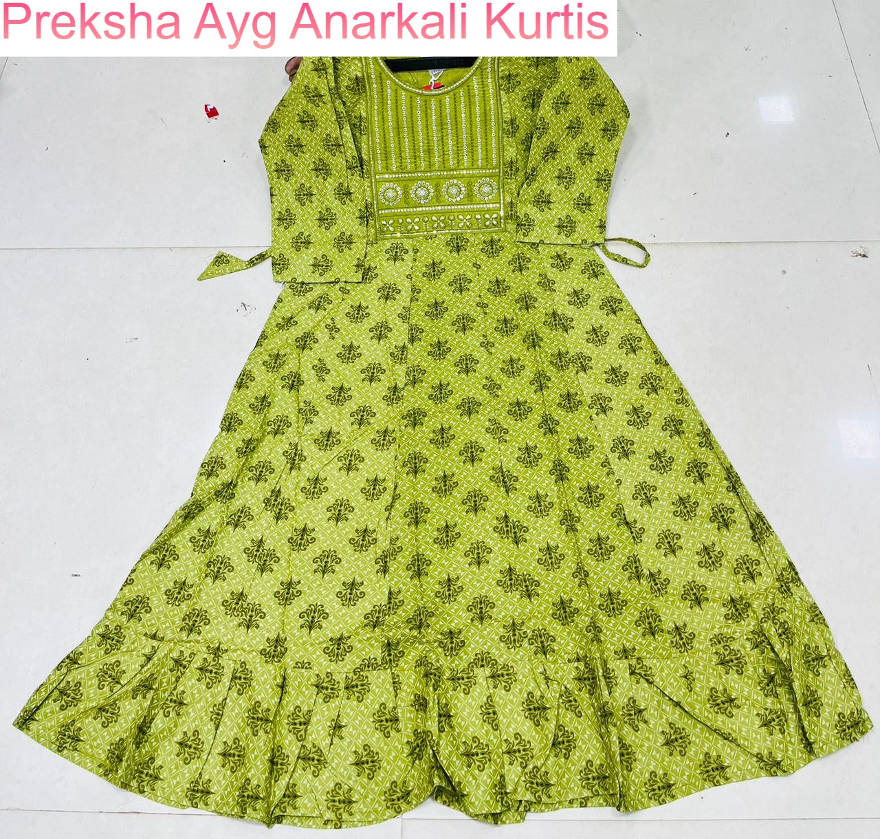 Preksha Ayg Rayon Anarkali Kurtis Manufacturer India