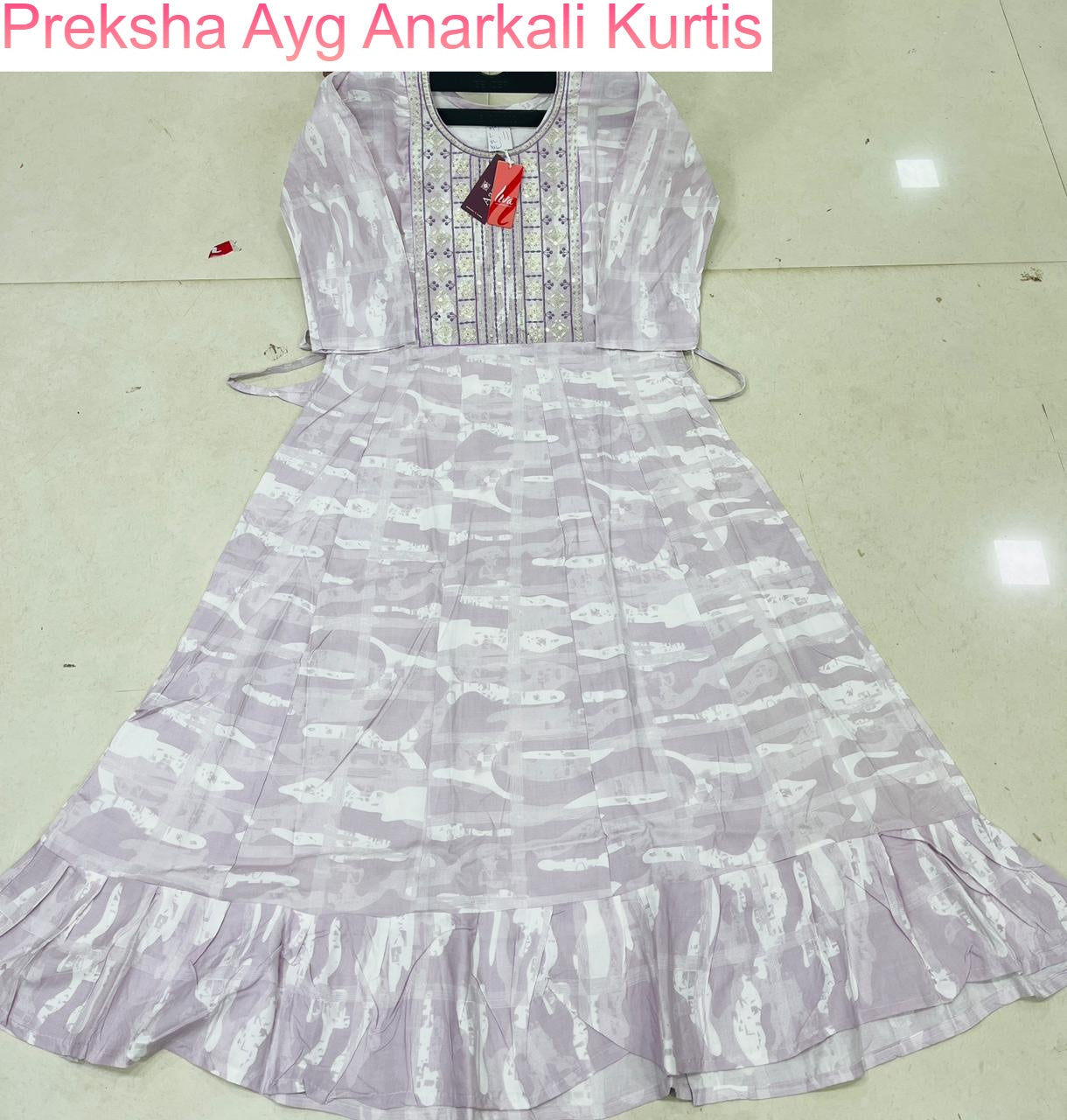 Preksha Ayg Rayon Anarkali Kurtis Manufacturer India