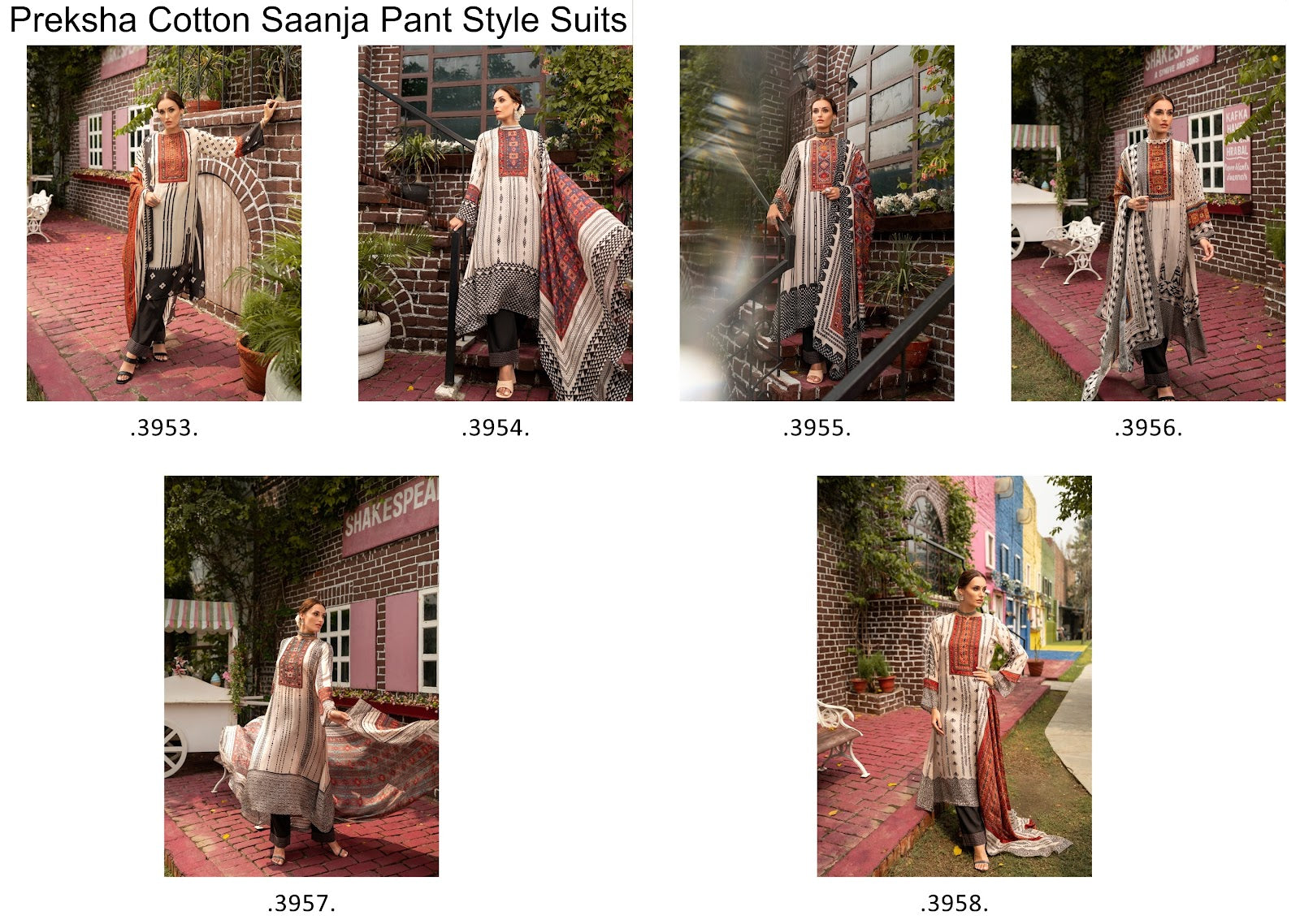 Preksha Cotton Saanja Pant Style Suits Wholesaler