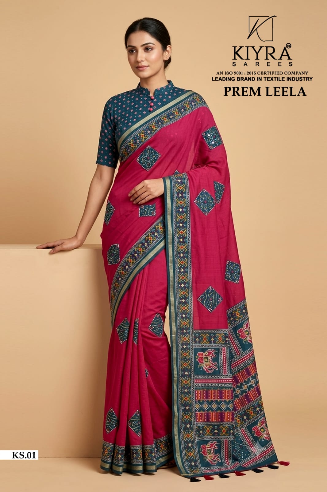 Prem Leela Kiyra Chanderi Silk Sarees Wholesaler Ahmedabad
