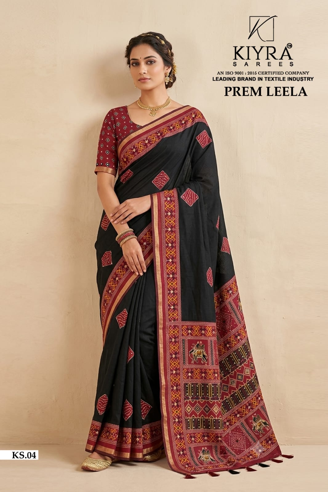 Prem Leela Kiyra Chanderi Silk Sarees Wholesaler Ahmedabad