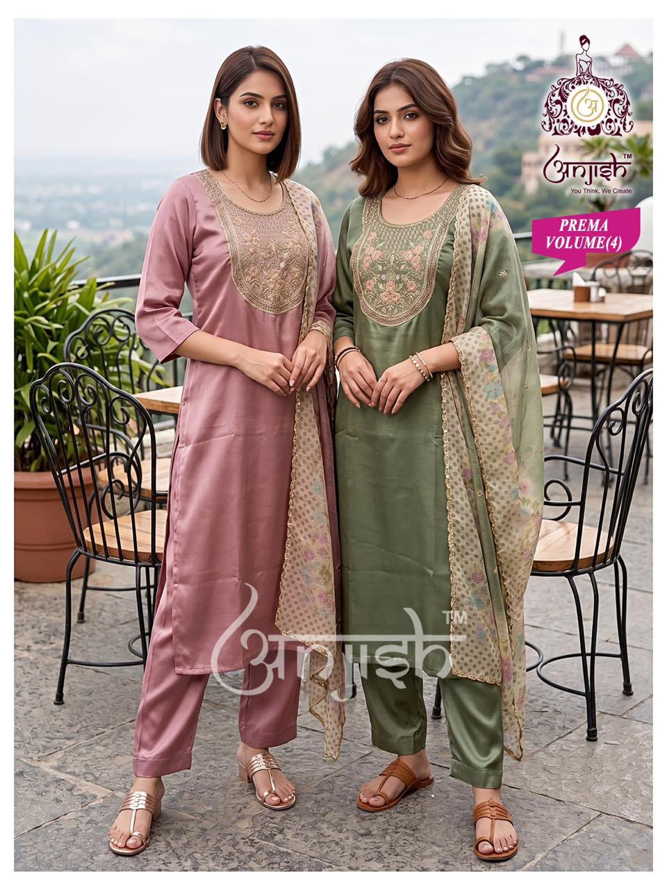 Prema Anjish Roman Readymade Pant Style Suits Wholesale