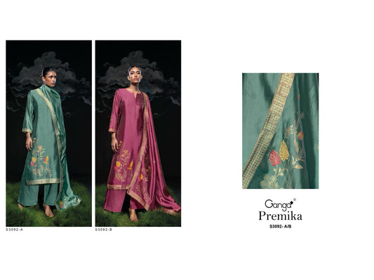 Premika 3092 Ganga Pure Viscose Plazzo Style Suits Manufacturer