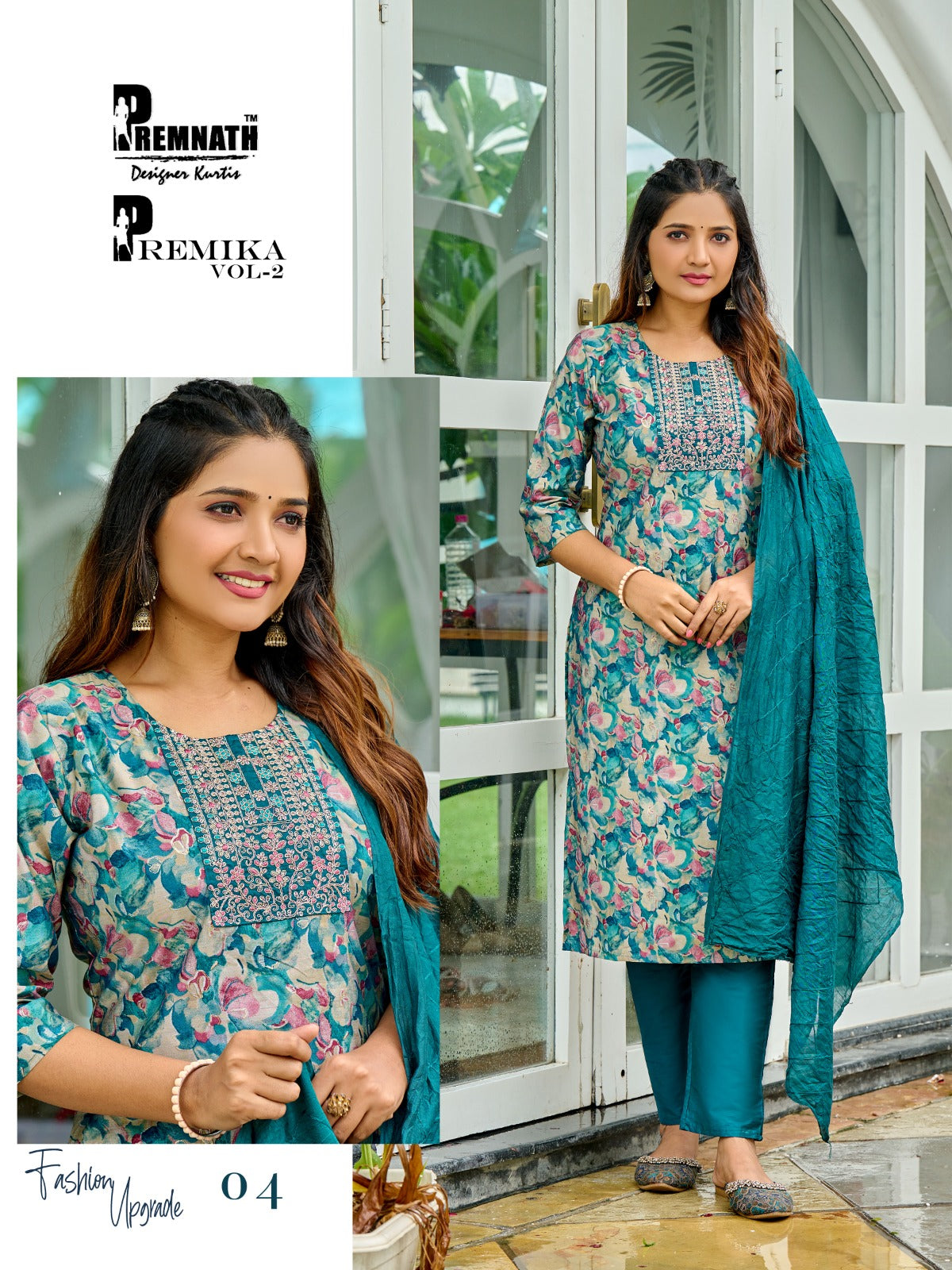 Premika Vol 2 Premnath Modal Chanderi Readymade Pant Style Suits Wholesale Rate