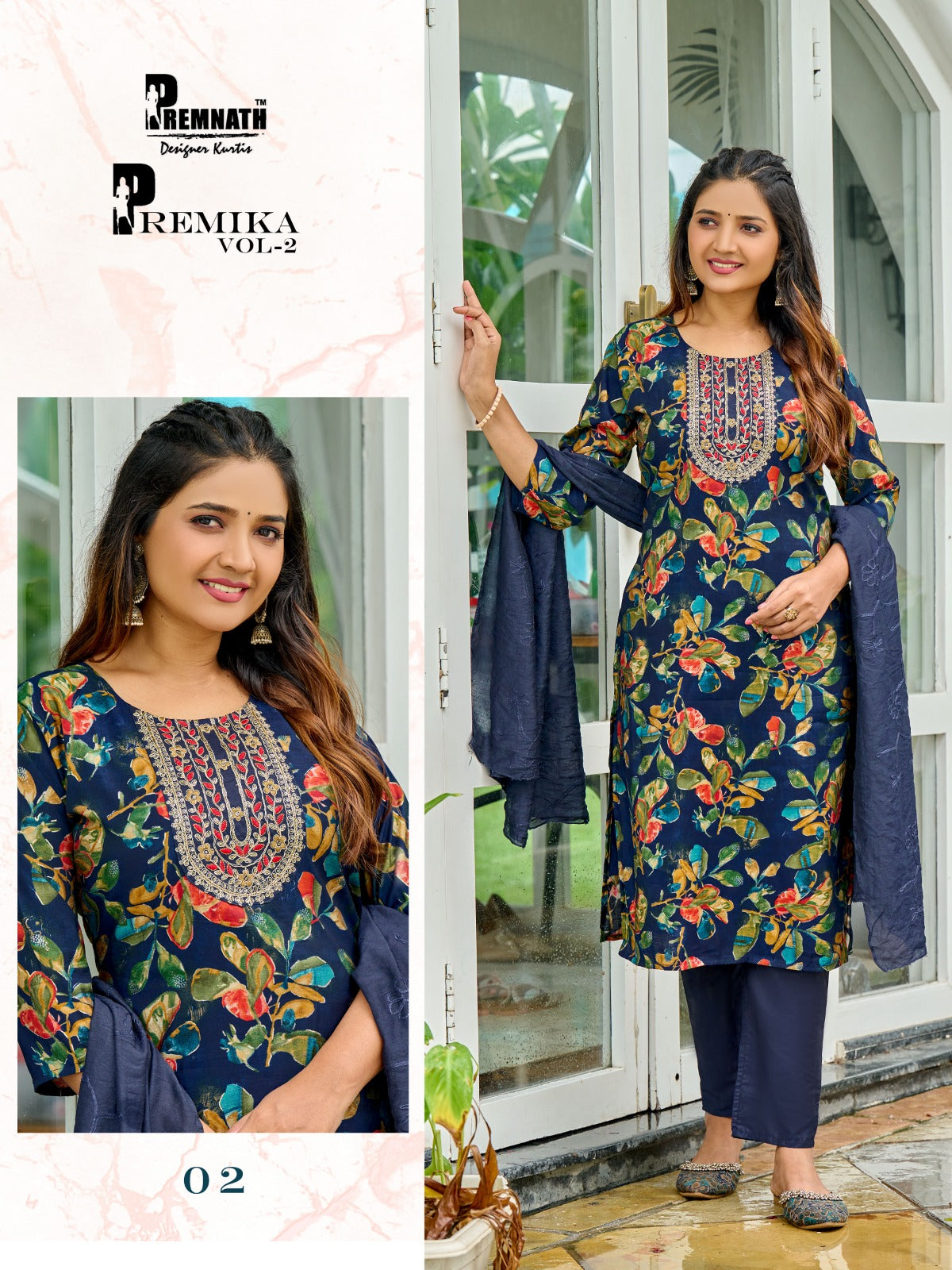 Premika Vol 2 Premnath Modal Chanderi Readymade Pant Style Suits Wholesale Rate