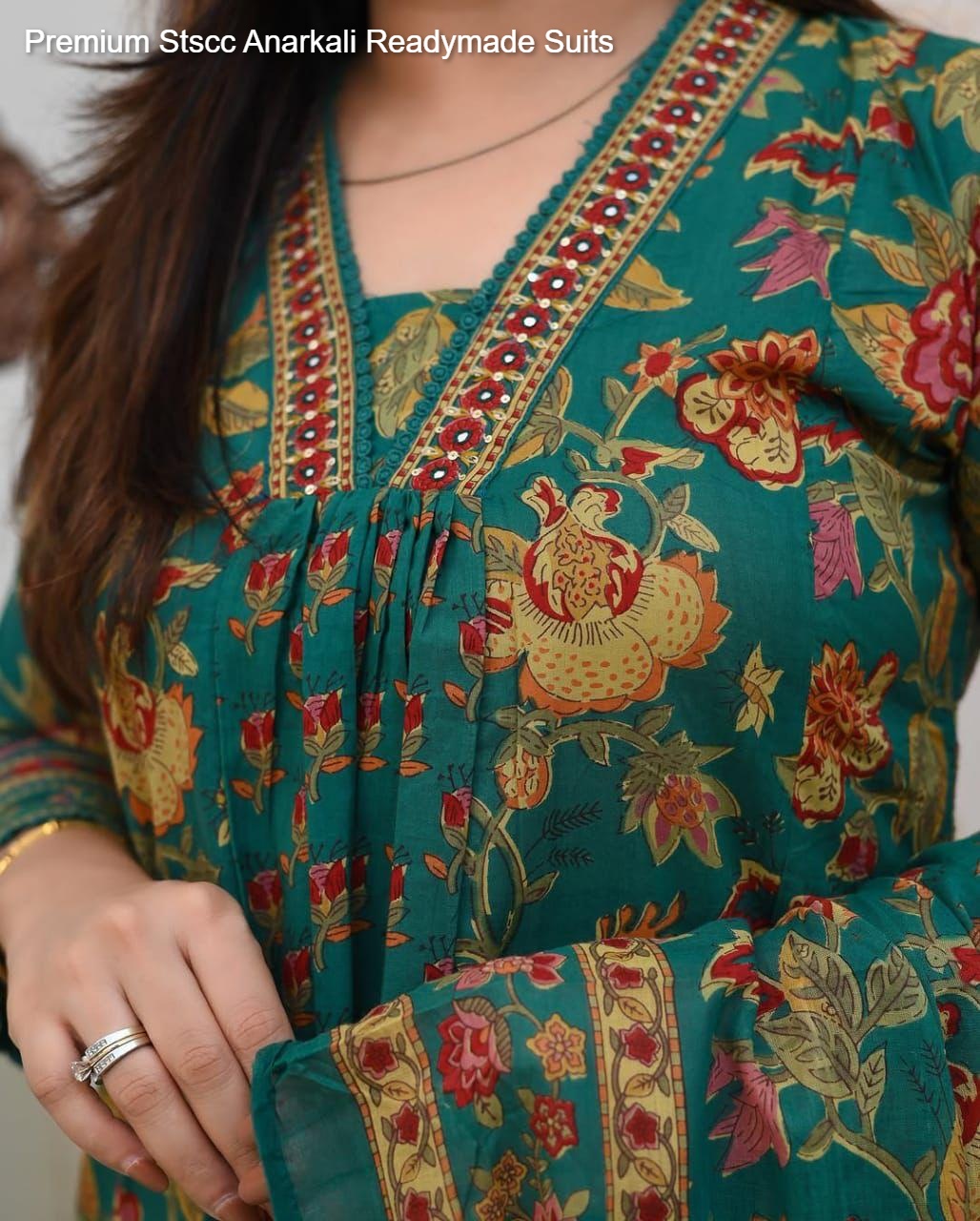 Premium Stscc Premium Cotton Readymade Anarkali Suits Manufacturer Gujarat