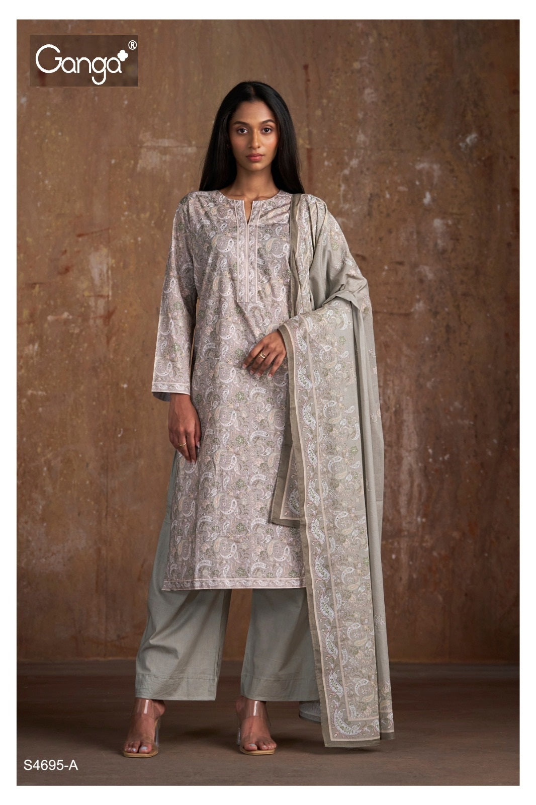 Prerana 4695 Ganga Cotton Pant Style Suits Supplier Gujarat