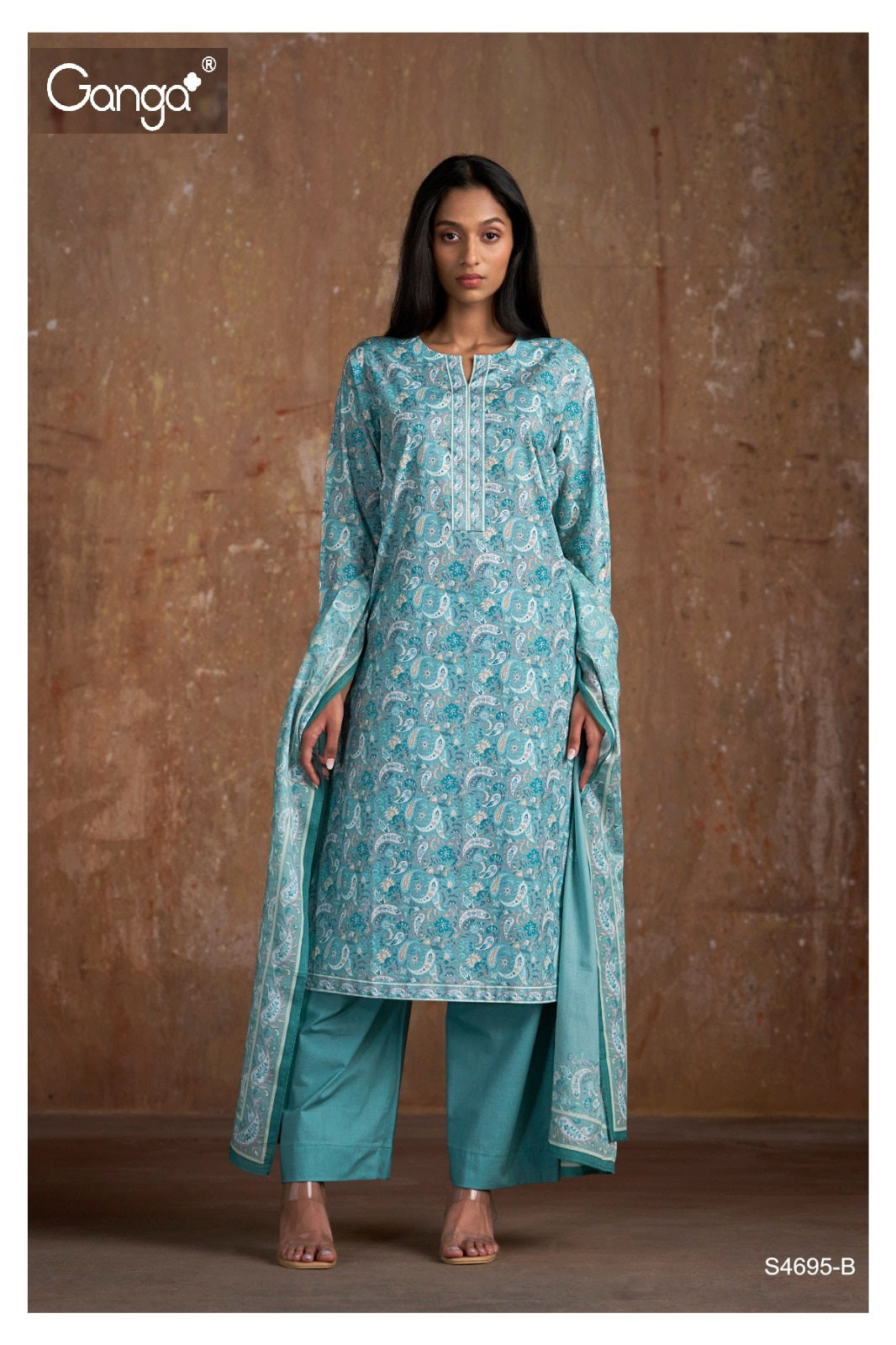Prerana 4695 Ganga Cotton Pant Style Suits Supplier Gujarat
