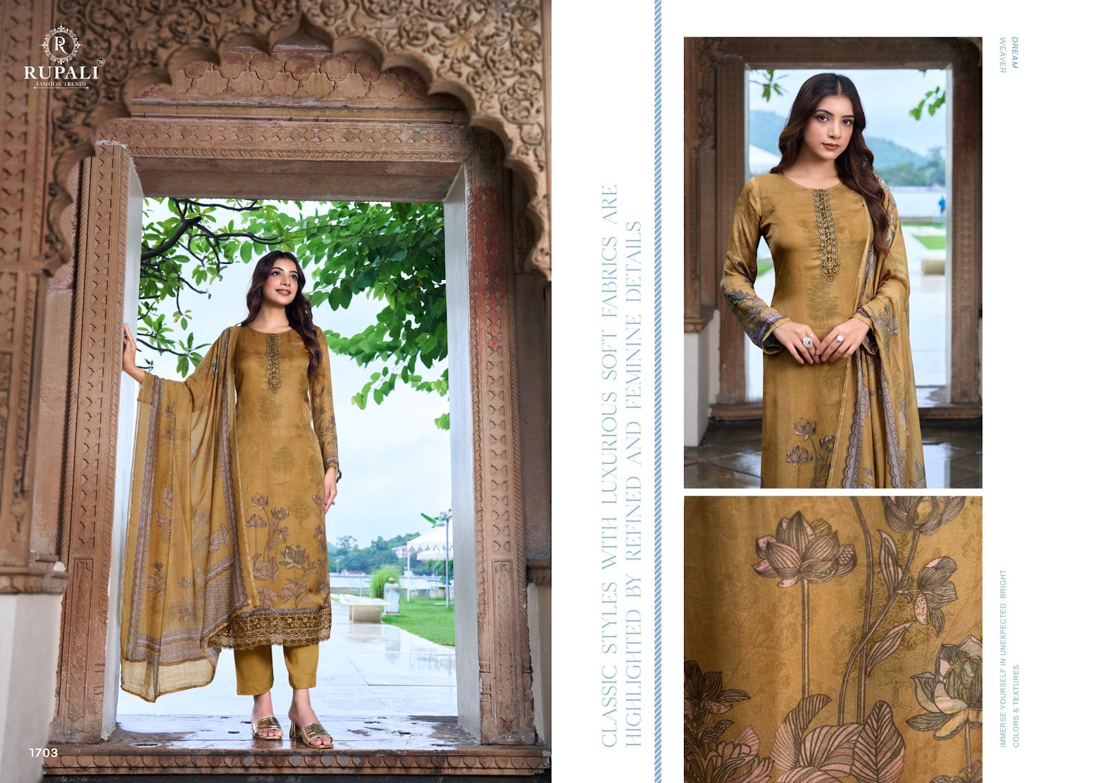 Prerna Rupali Pure Viscose Pant Style Suits Manufacturer India